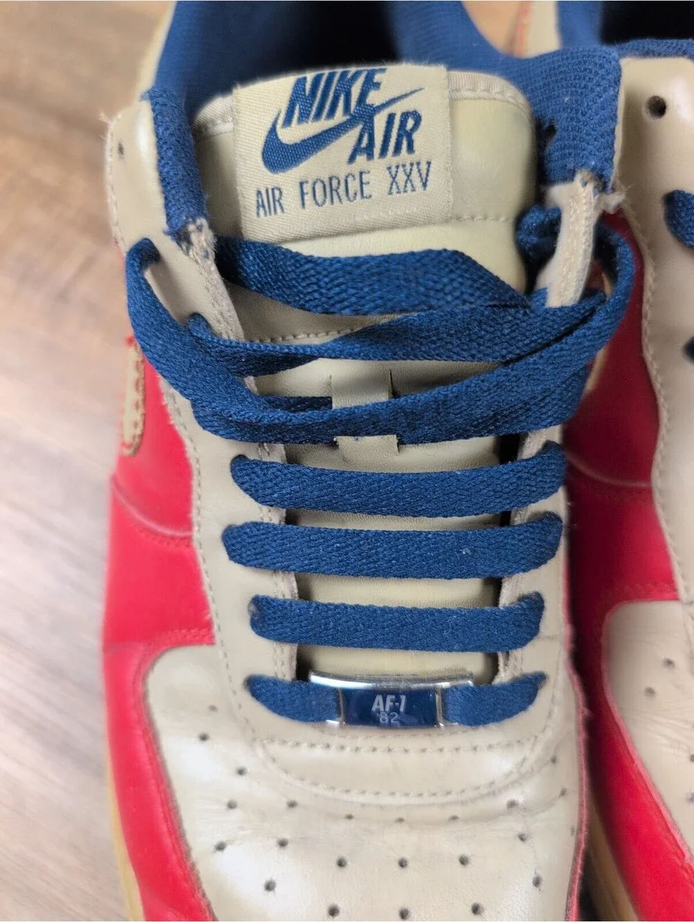 Nike Air Force 1 Low Red/Tan 317295-221 Size 10